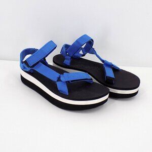 Teva Flatform Universal Platform Sandal Size 10 Blue